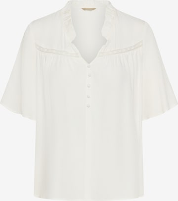 CULTURE Bluse 'CUcoda' i hvid: forside