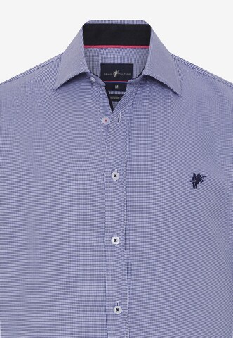 DENIM CULTURE Regular fit Button Up Shirt 'Javed' in Blue