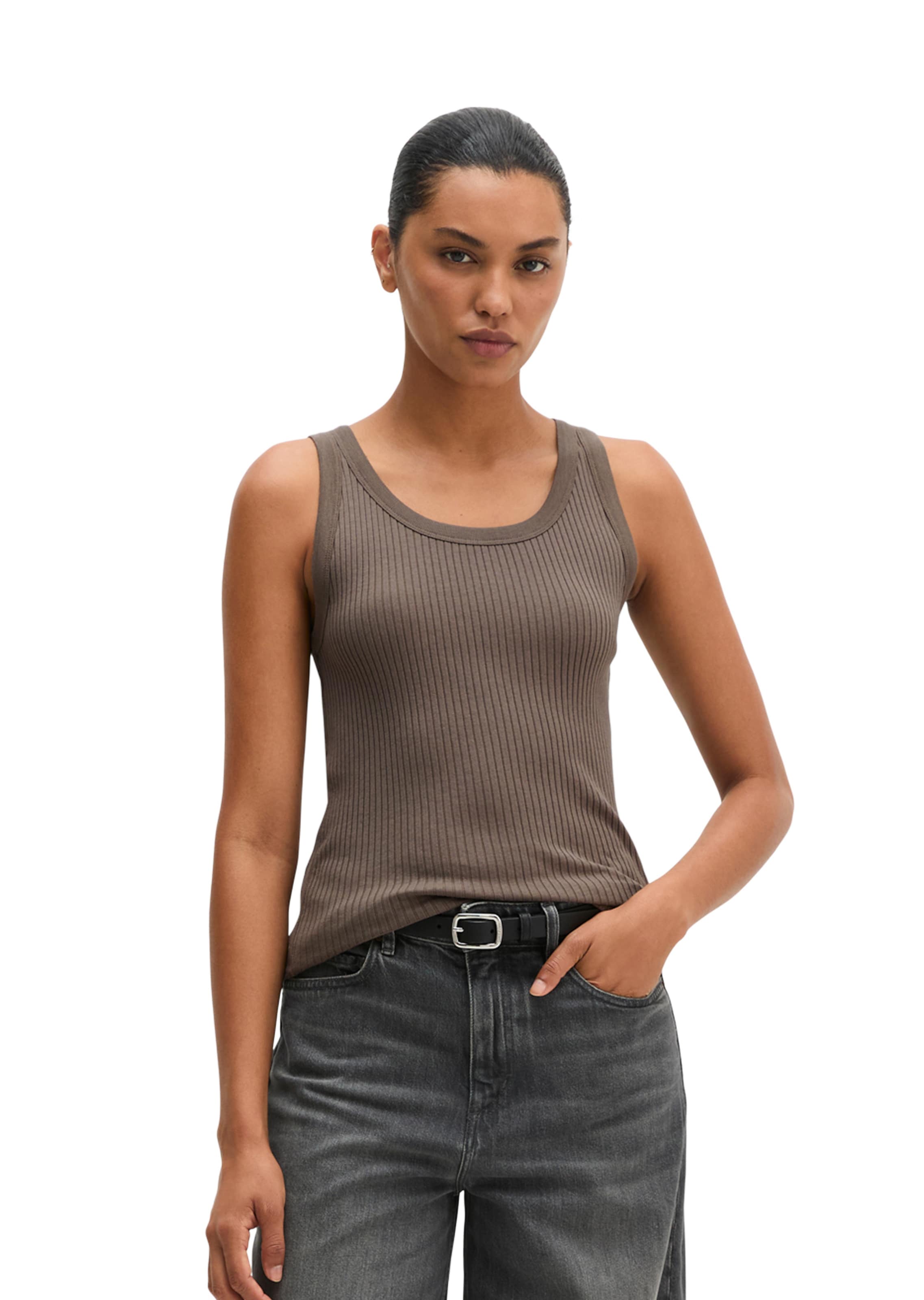 Marc O'Polo Top in Bruin: voorkant