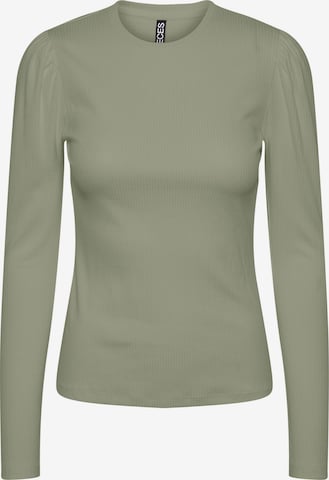 PIECES Shirt 'RUKA' in Green: front