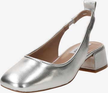 STEVE MADDEN Lodičky s otvorenou pätou - Strieborná: predná strana