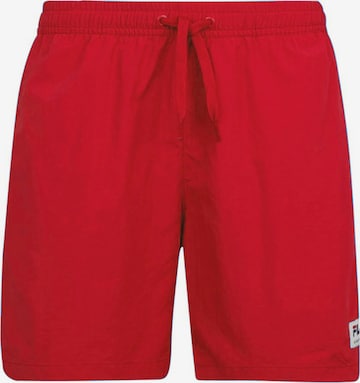 Shorts de bain FILA en rouge : devant