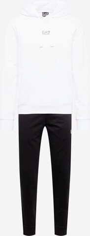 EA7 Emporio Armani Joggingpak in Zwart: voorkant