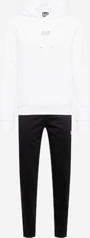 EA7 Emporio Armani Jogginganzug in Schwarz: predná strana