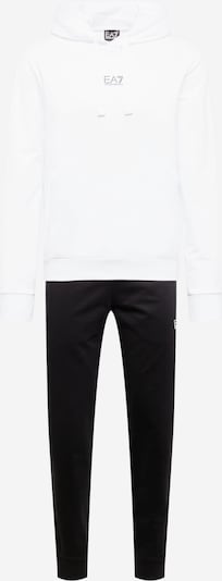 Tuta da jogging EA7 Emporio Armani di colore nero / bianco, Visualizzazione prodotti