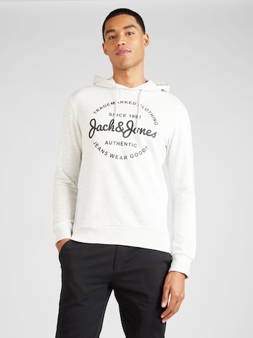 JACK & JONES Sweatshirt 'FOREST' in White: front