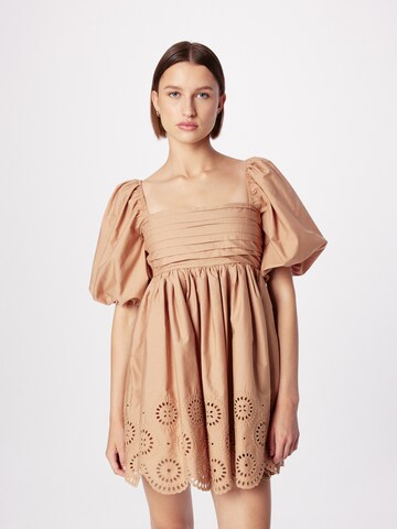Abercrombie & Fitch Sukienka w kolorze brązowy: przód
