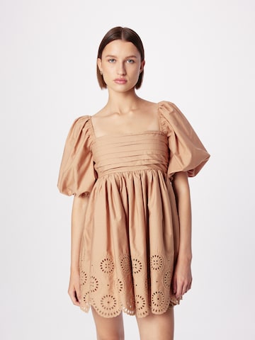 Robe Abercrombie & Fitch en marron : devant