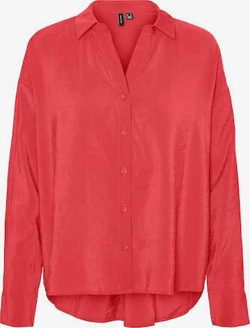 Camicia da donna 'Queeny' di VERO MODA in rosso: frontale