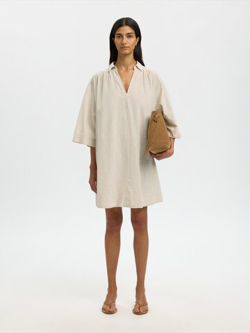 SELECTED Kleid 'SLFLUISA-TALIA' in Beige: Vorderseite