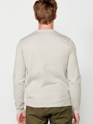 Pull-over 'Punto' KOROSHI en blanc