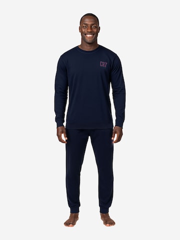 Pyjama long ' Nightwear ' CR7 - Cristiano Ronaldo en bleu : devant