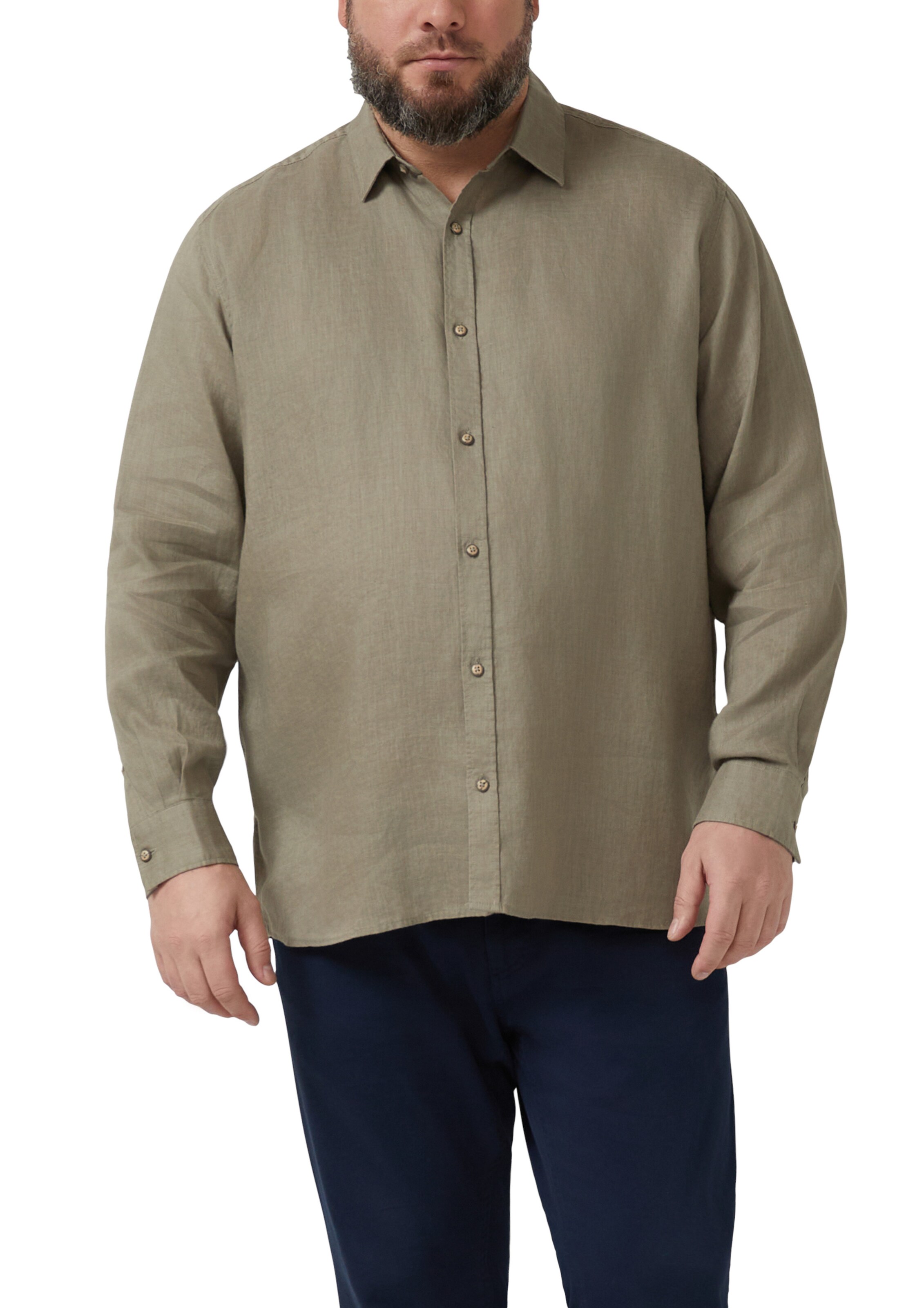 s.Oliver Regular fit Overhemd in Groen