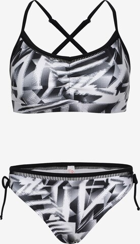 La V Bikini 'Bikini classic met kant detail' in Wit: voorkant