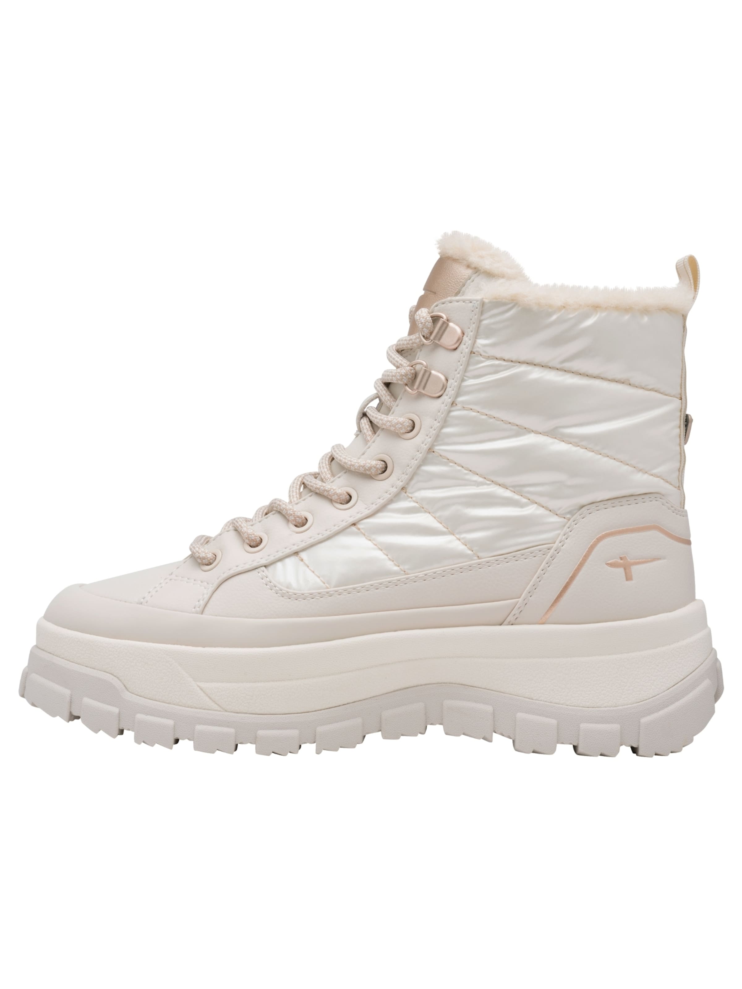 Tamaris Schnürstiefelette in Beige