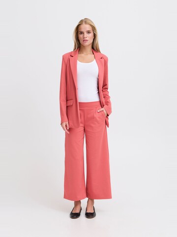 Wide leg Pantaloni con pieghe ' IHKate ' di ICHI in rosa