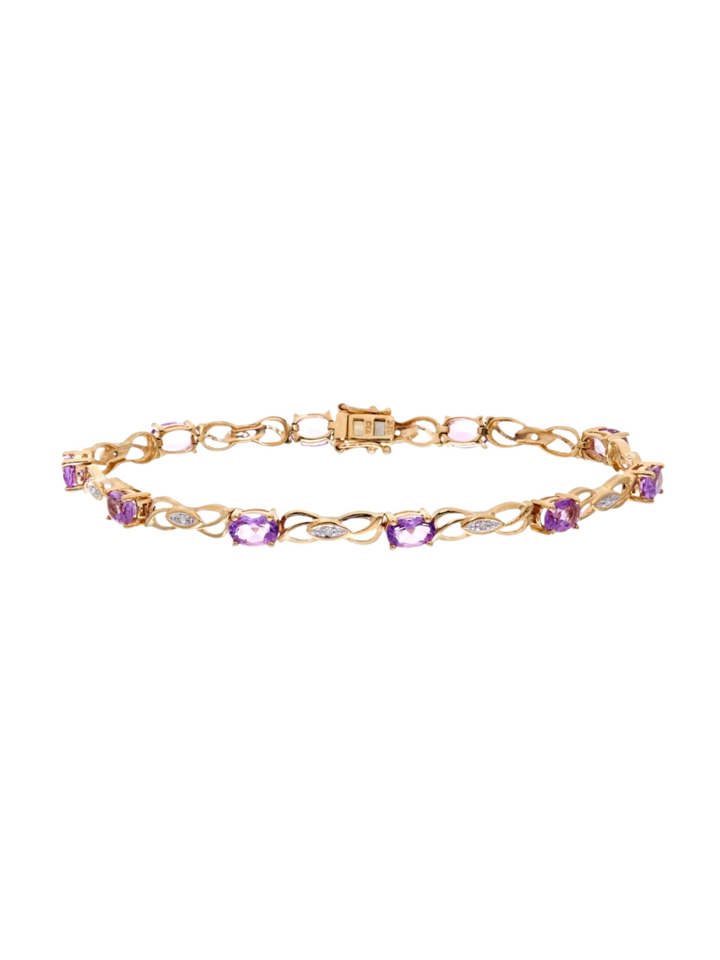 DIAMANT LETERNEL Armbånd i gul: forside