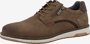 MUSTANGSportske cipele na vezanje - bež boja: prednji dio