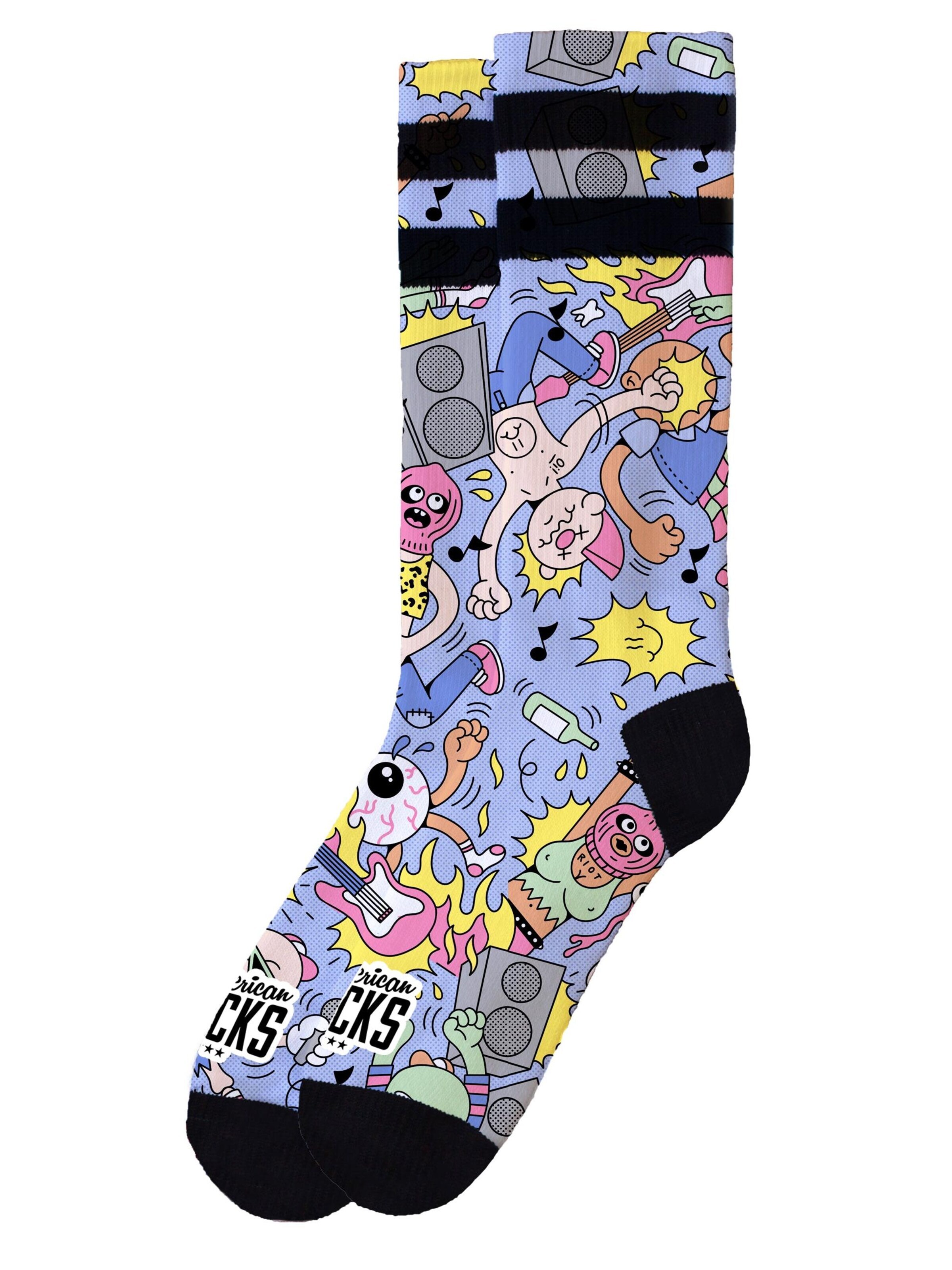 American Socks Socken 'Pogo'‌‌‌‌‌‌ in Lila: Vorderseite