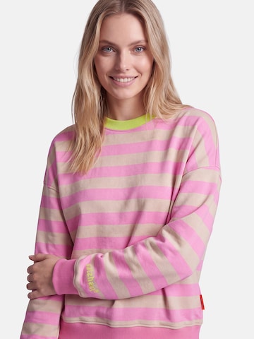 salzhaut Sweatshirt 'Dickedauer' in Pink: front