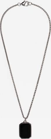 Eternal Kette 'Onyx' in Silber: Vorderseite