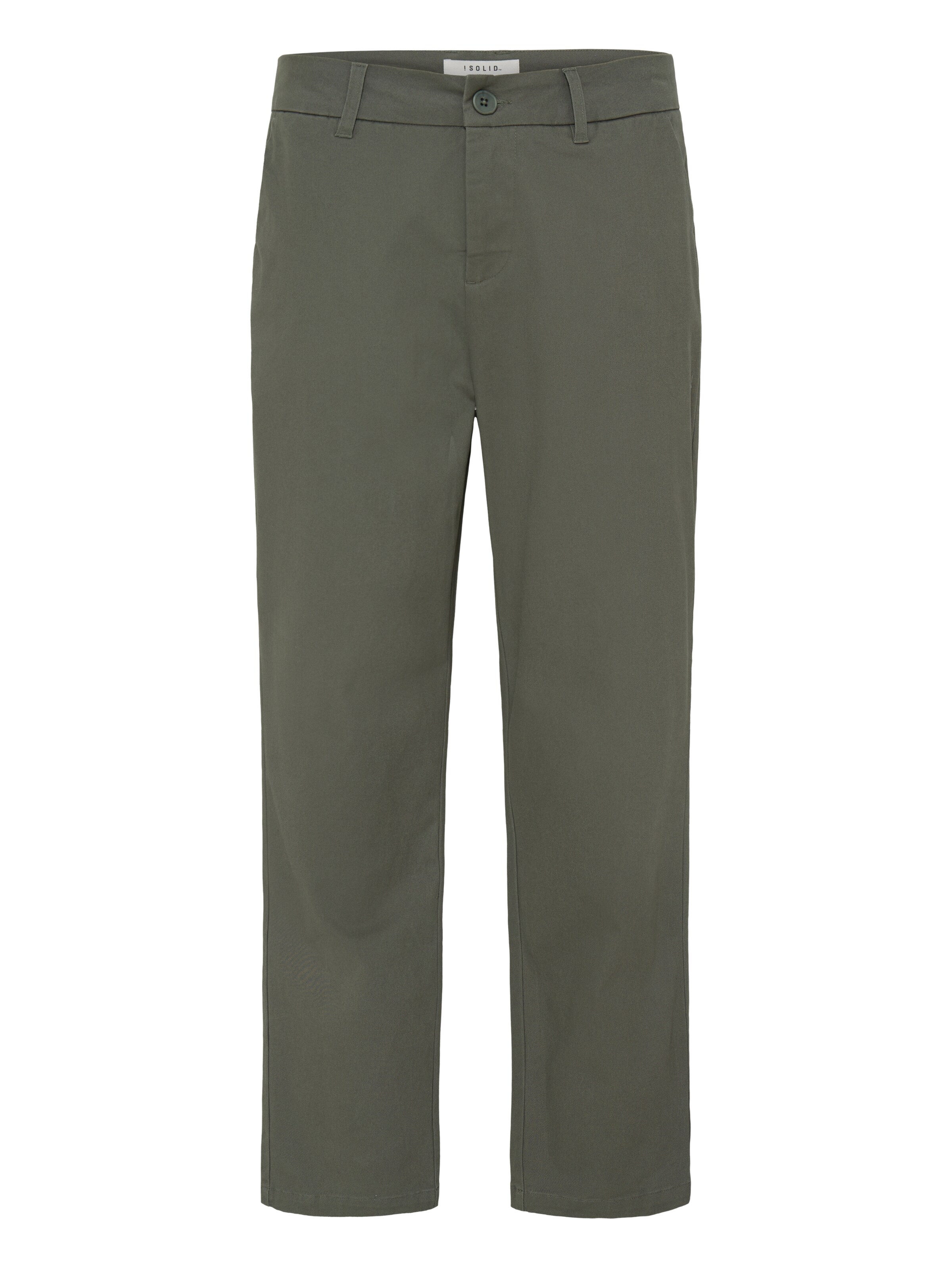 !Solid - Calças chino em verde: frente