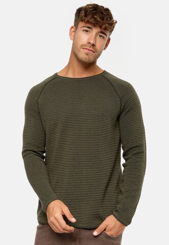 INDICODE JEANS Pullover ' Camilo ' in Grün: predná strana