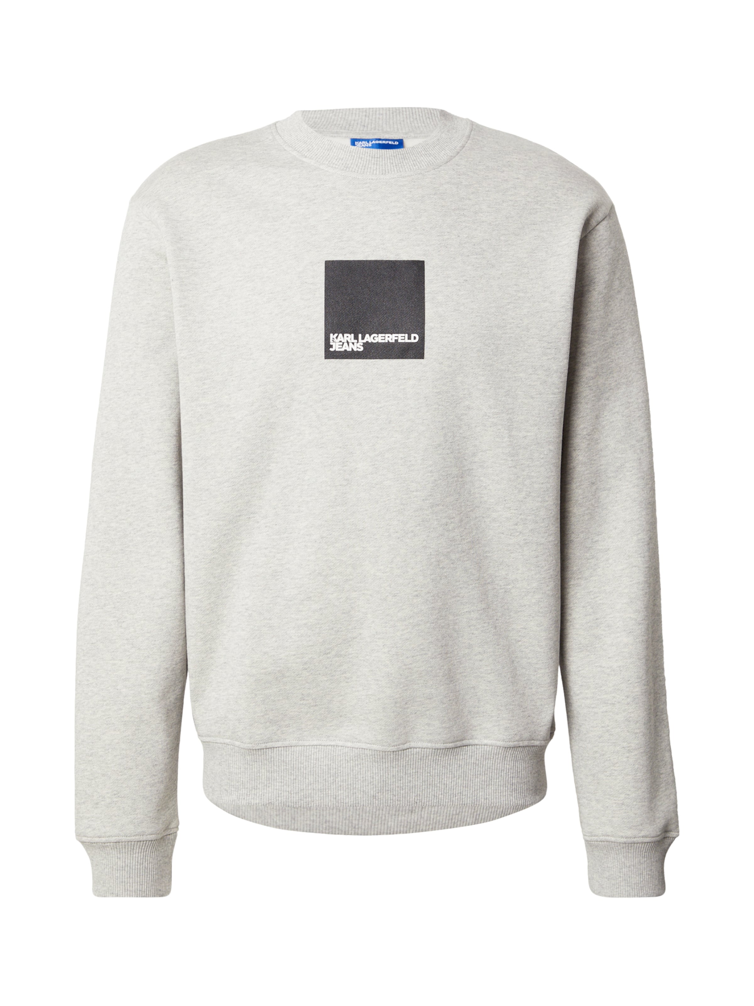 KARL LAGERFELD JEANS Sweatshirt em acinzentado / preto, Vista do artigo