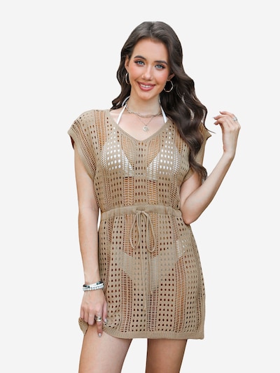 Cupshe Beach Dress in Khaki, Item view