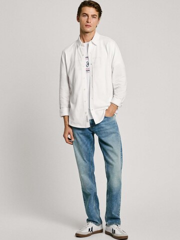 Coupe regular Chemise 'ABEL' Pepe Jeans en blanc