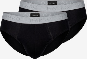Hanro Panty 'Cotton Essentials' in Black: front