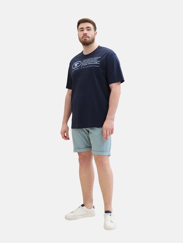 TOM TAILOR Men + Regular Shorts in Grün