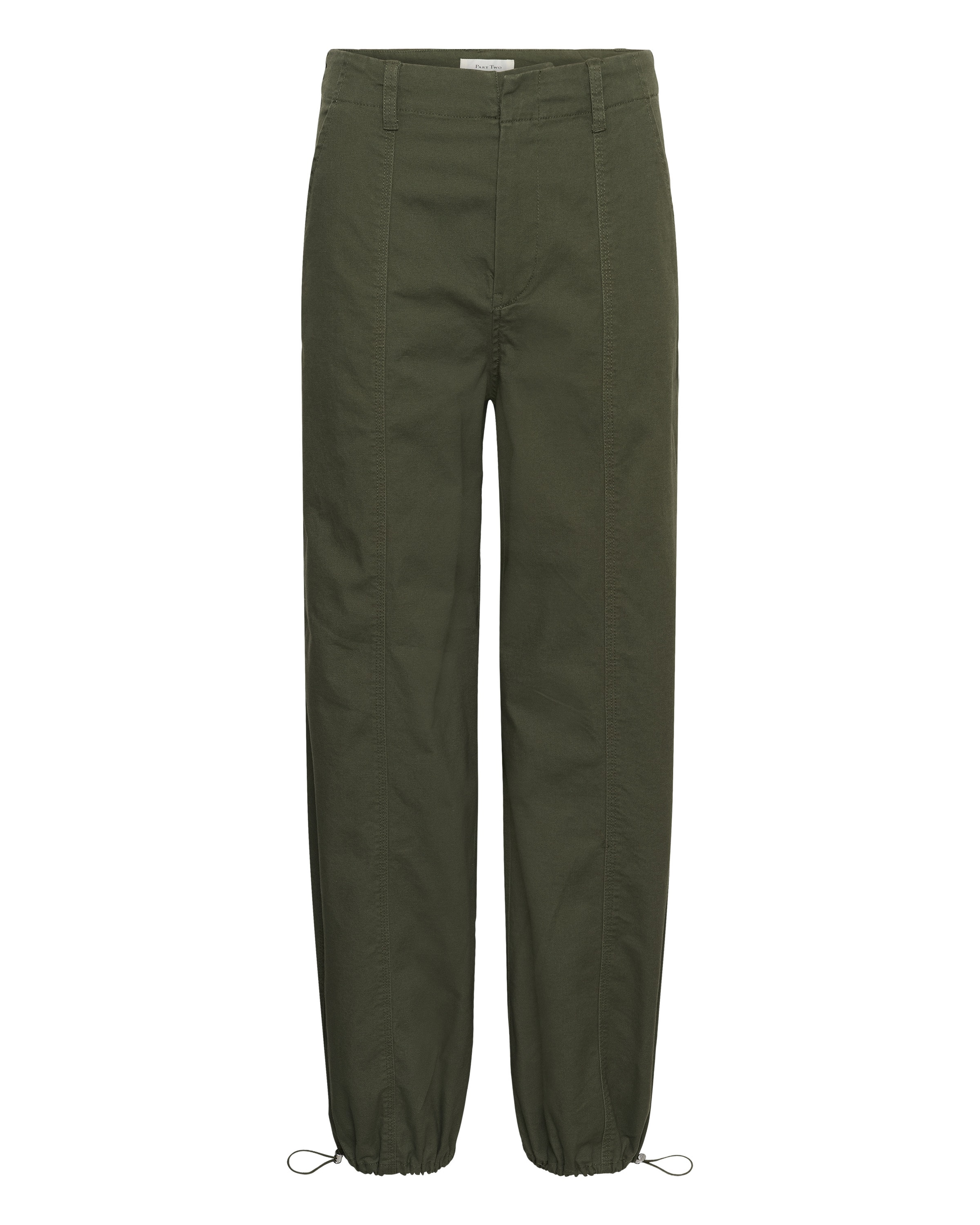 Part Two - regular Pantalón en verde: frente