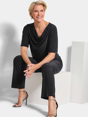 Goldner Shirt in Schwarz