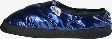 Nuvola. Hausschuh 'Classic Metallic' in Blau: Vorderseite