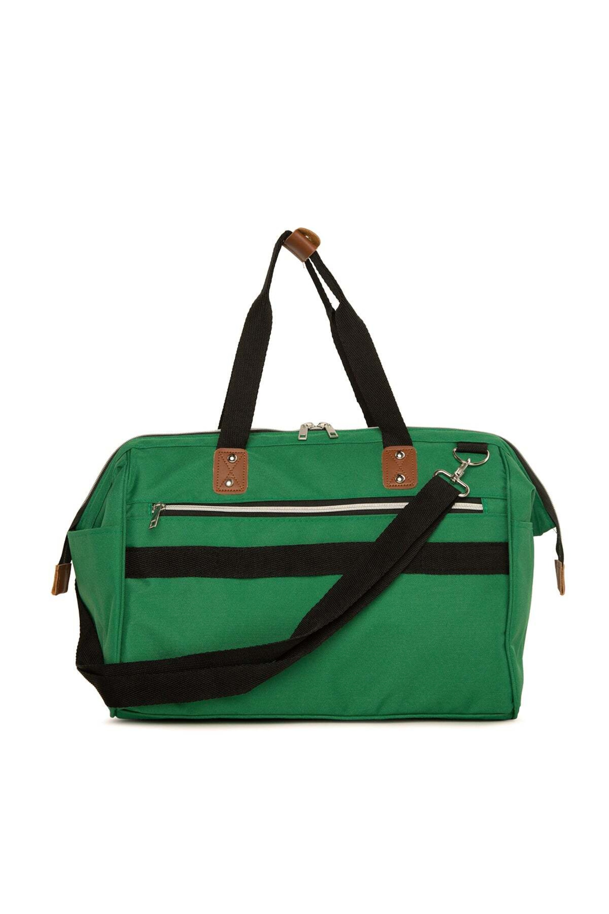 Bagmori Wickeltasche in grasgrün / schwarz, Produktansicht