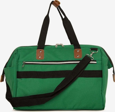 Bagmori Wickeltasche in grasgrün / schwarz, Produktansicht