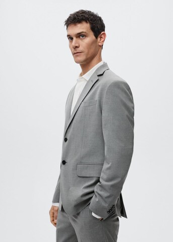 MANGO MAN Slim fit Suit Jacket 'Brasilia' in Grey