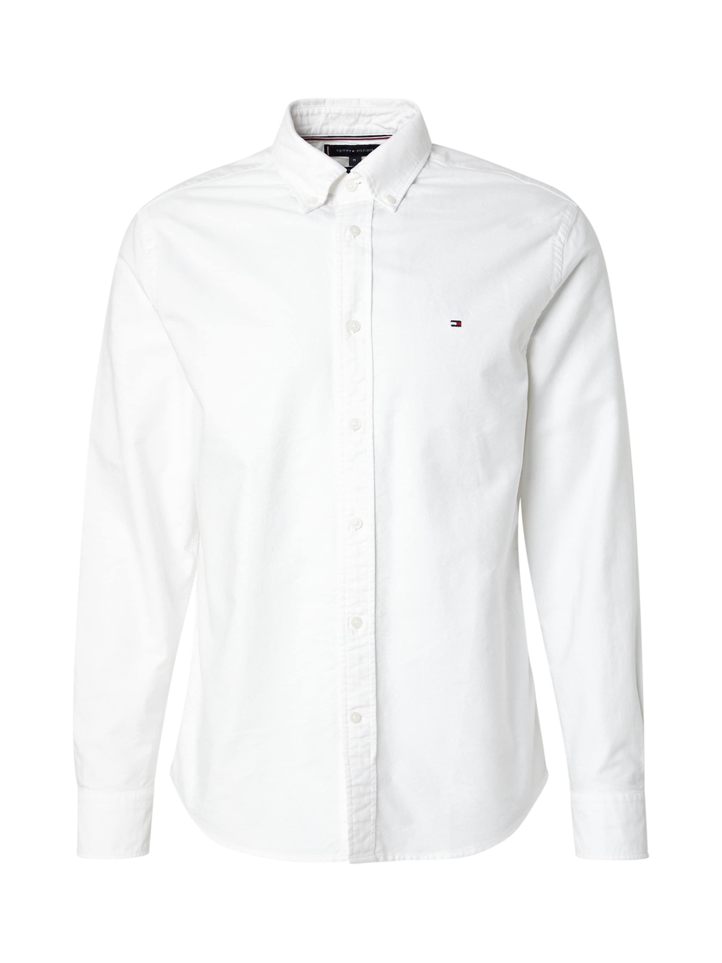 TOMMY HILFIGER Regular fit Πουκάμισο 'Heritage' σε λευκό: μπροστά