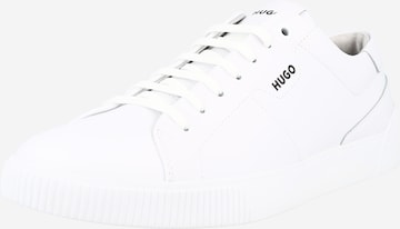 HUGO Låg sneaker 'Zero Tenn' i vit: framsida