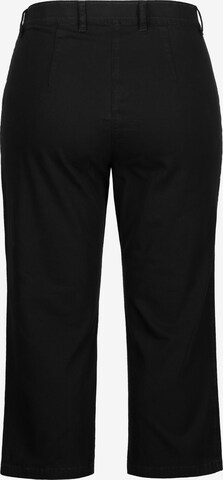 Coupe slim Pantalon 'Mony' Ulla Popken en noir