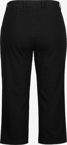 Coupe slim Pantalon 'Mony' Ulla Popken en noir