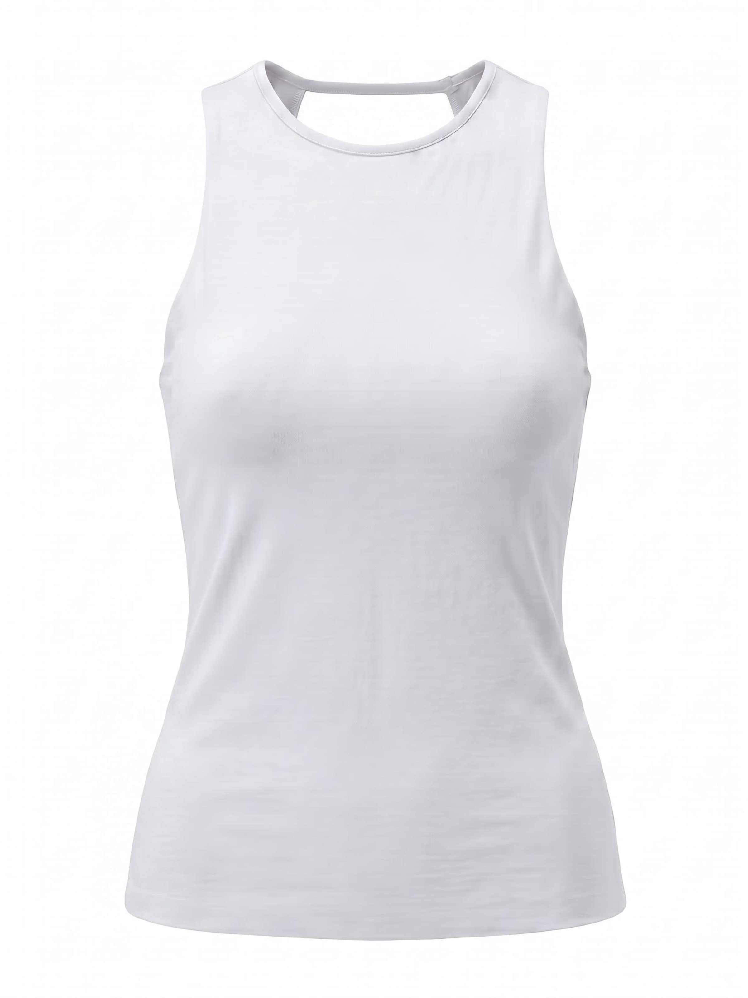 LOTUSCRAFTS Sports Top 'ALA Tank Tee' in White: front