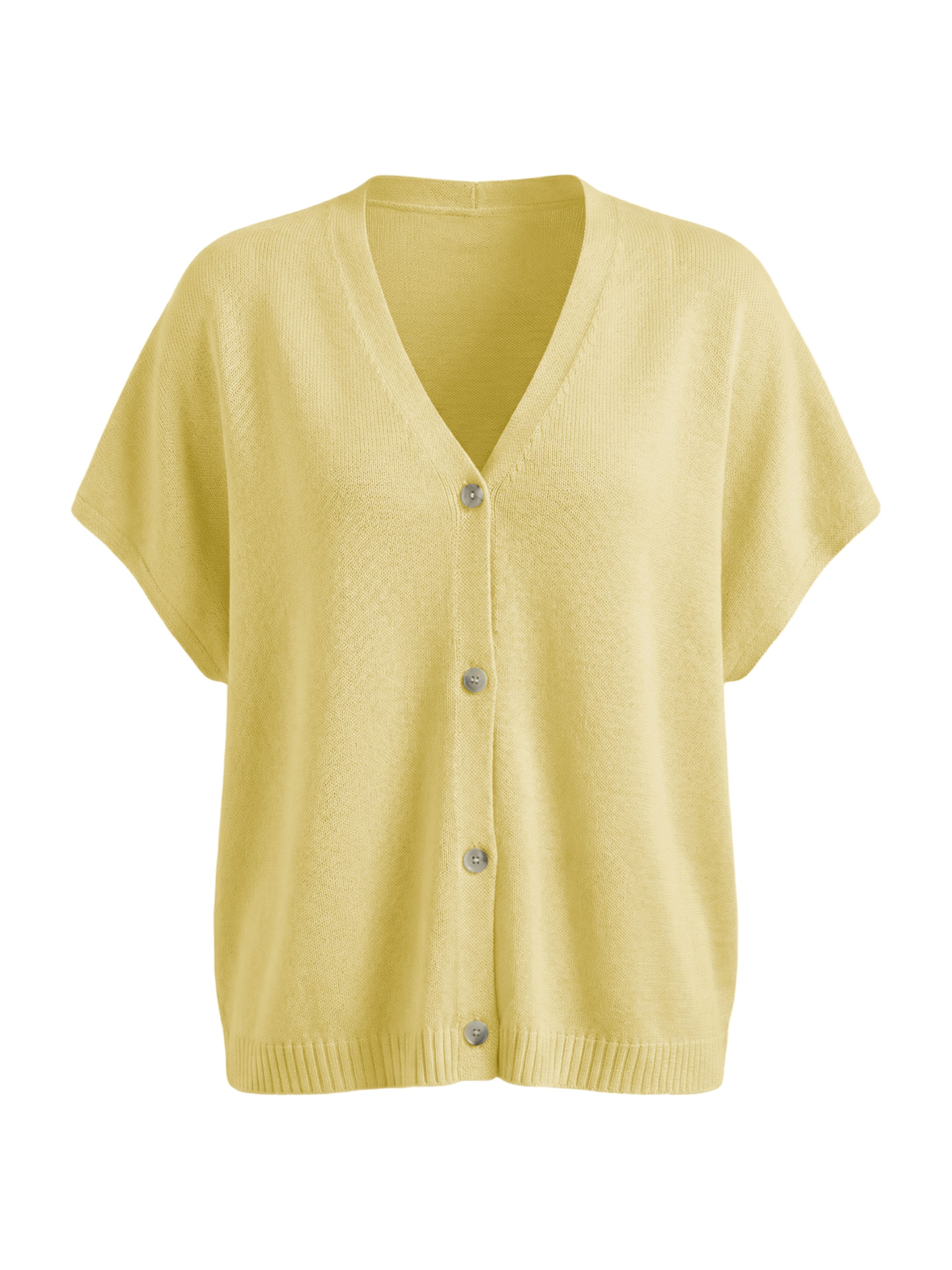 Imily Bela - Cárdigan en amarillo: frente