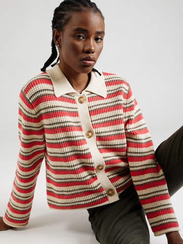 Pepe Jeans Knit Cardigan 'GALA' in Red