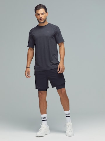 DRILLS Apparel Functioneel shirt 'XFUCNTION Jacquard Tee' in Grijs
