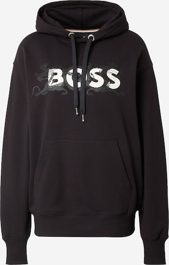 BOSS Black Sweatshirt 'Econy1' i sort / hvid, Produktvisning
