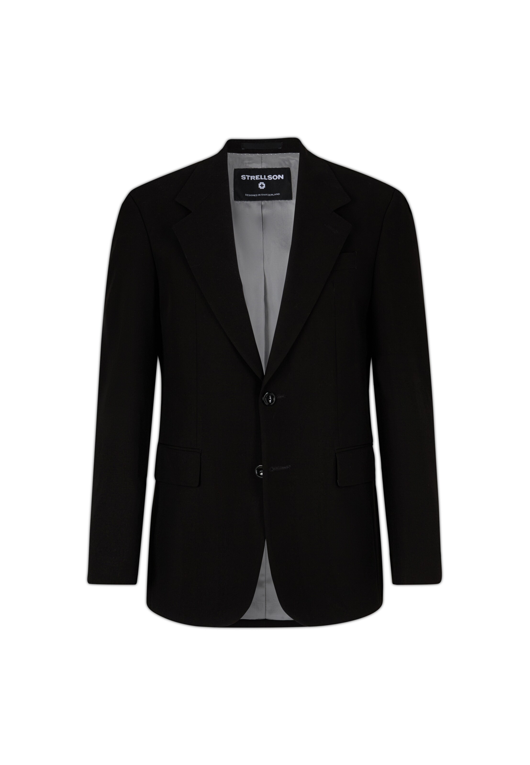 STRELLSON Regular fit Business-colbert 'Bailey' in Zwart: voorkant