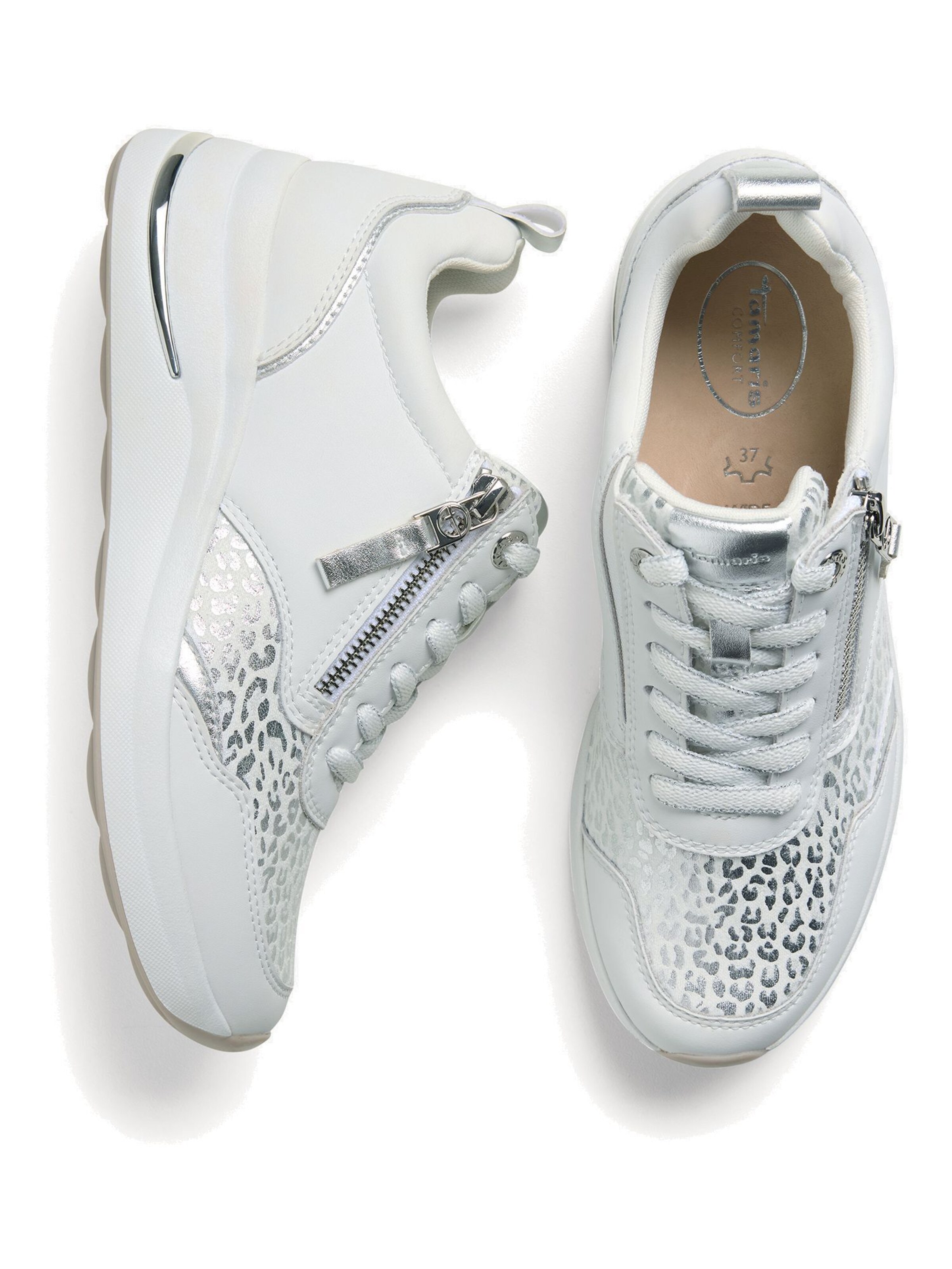 Baskets basses Tamaris en blanc