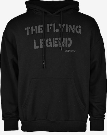 TOP GUN Sweatshirt in Black: front